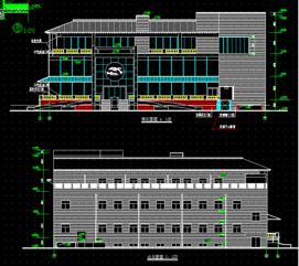 三层综合大楼建筑施工图纸免费下载 工业 农业建筑